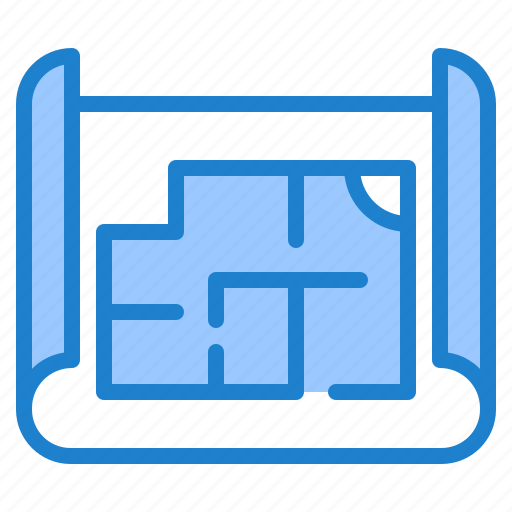 Blueprint, plan, architecture, construction, house icon - Download on Iconfinder
