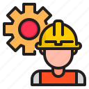 engineer, construction, industry, gear, technology