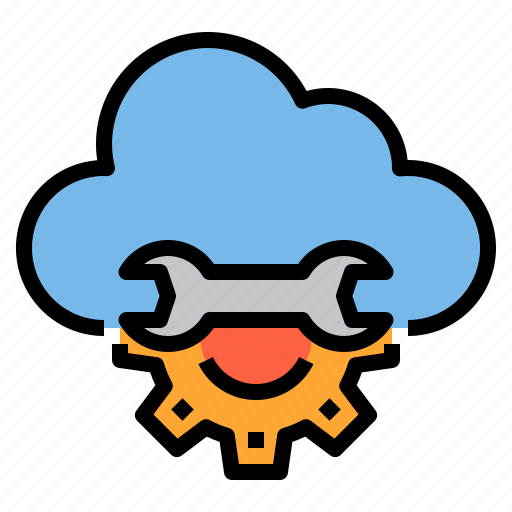 Cloud, engineer, factory, industrial, manufacturing, setting icon - Download on Iconfinder
