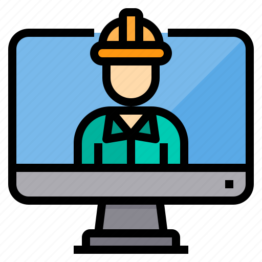 Computer, engineer, factory, industrial, manufacturing icon - Download on Iconfinder