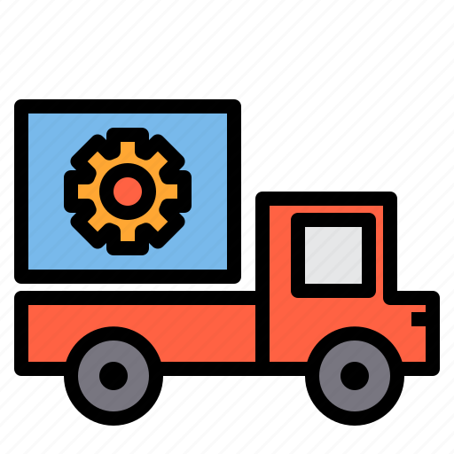 Engineer, factory, industrial, manufacturing, truck icon - Download on Iconfinder