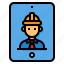 construction, engineer, smartphone, tablet, technology 