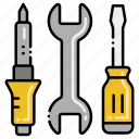 construction, screwdriver, tools, wrench