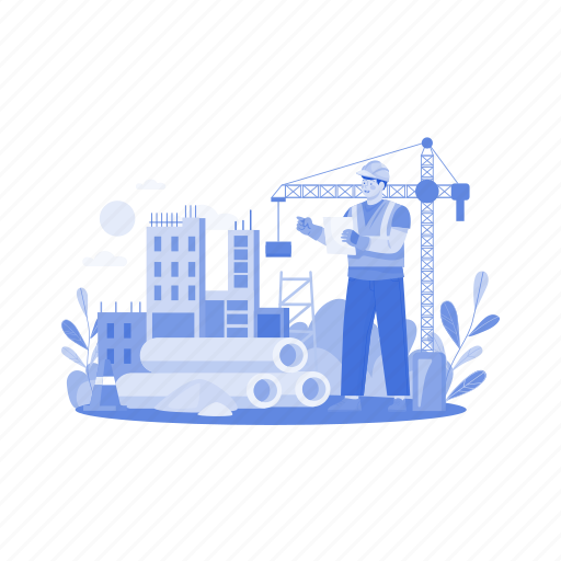 Industry, industrial, engineering, technician, blueprint, robotics, project icon - Download on Iconfinder