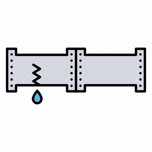 Pipe, water, leak, broken, plumbing icon - Download on Iconfinder