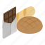 isometric, object, sign, traditionalfood 