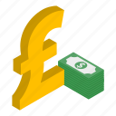 currencysymbol, isometric, object, sign