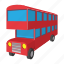 bus, cartoon, decker, england, london, transportation, vehicle 