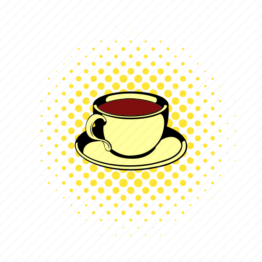 Breakfast, comics, cup, drink, hot, mug, tea icon - Download on Iconfinder