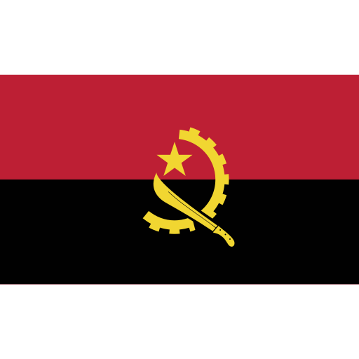 Angola, ensign, flag, nation icon - Free download