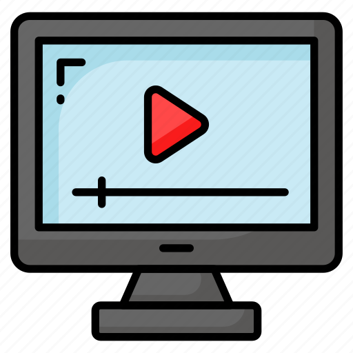 Movie, video, watching, monitor, online, entertainment, film icon - Download on Iconfinder