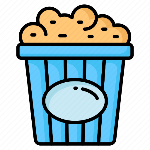 Popcorn, snacks, food, refreshment, packet, edile, disposable icon - Download on Iconfinder