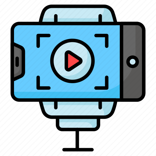 Vlogging, camera, mobile, videography, video, blog, stand icon - Download on Iconfinder