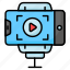 vlogging, camera, mobile, videography, video, blog, stand 