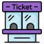 ticket, house, window, booth, cinema, theater, film, entertainment 