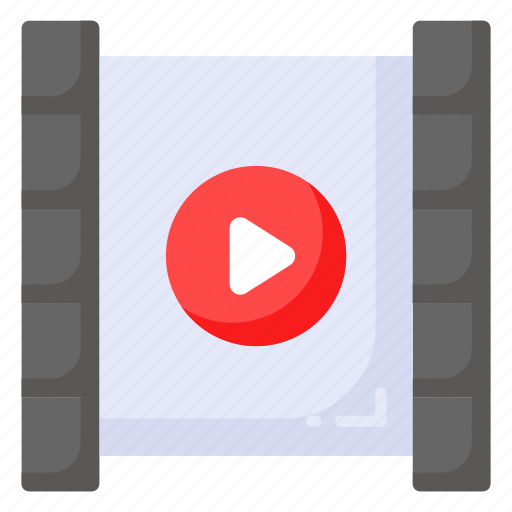 Video, strip, reel, film, multimedia, filmstrip, media icon - Download on Iconfinder