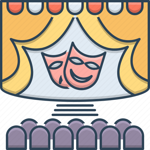 Audience, cinema, performance, spotlight, stage, theater stage, theatre icon - Download on Iconfinder
