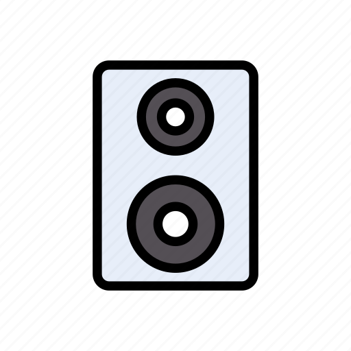 Audio, loud, output, speaker, woofer icon - Download on Iconfinder