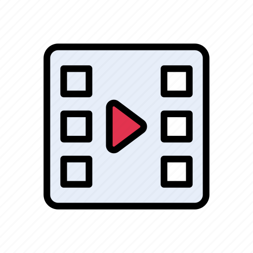 Cinema, filmstrip, media, mp4, video icon - Download on Iconfinder