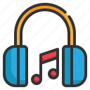 headphones, music, entertainment, sound, play, audio icon