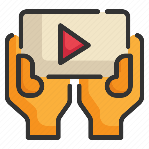 Play, hand, mobile, movie, entertainment, device, multimedia icon icon - Download on Iconfinder