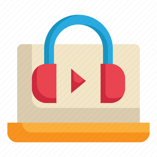 Headphones, entertainment, play, audio, video, player, multimedia icon icon - Download on Iconfinder