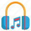 headphones, music, entertainment, sound, audio, media icon 