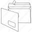 briefumschlag, communication, envelope, mail, peel and seal, post, window 
