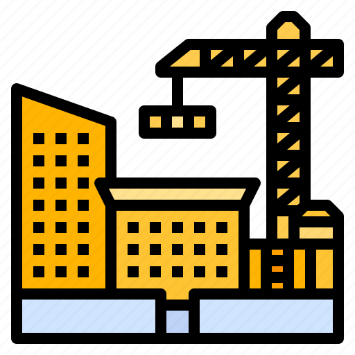 Building, construction, crane, factory, industry icon - Download on Iconfinder