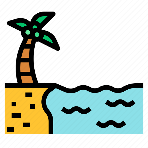 Beach, coconut, sea, summer, tree icon - Download on Iconfinder