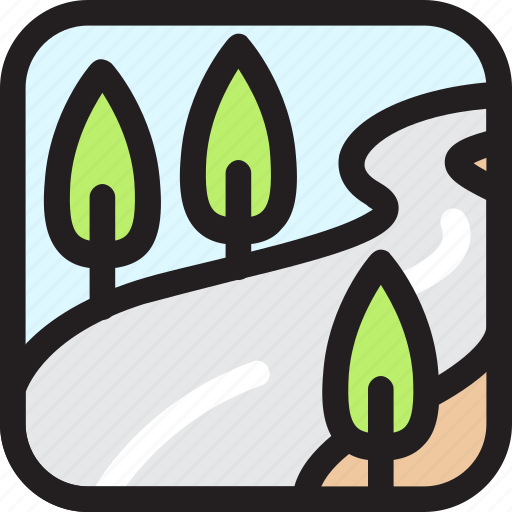 Bend, environment, geographic, nature, street, turn icon - Download on Iconfinder
