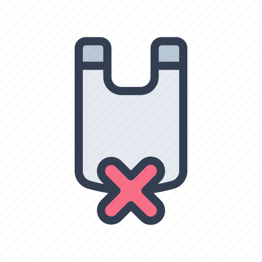 Plastic, ecology, eco, pollution, bag, no, forbidden icon - Download on Iconfinder