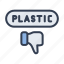 plastic, ecology, eco, pollution, no, forbidden, label 