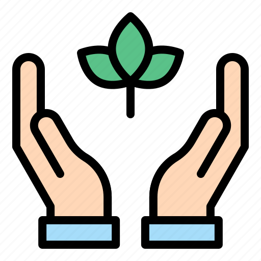 Environment, hand, leaf, plant icon - Download on Iconfinder