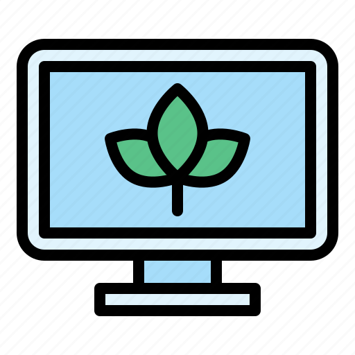 Environment, leaf, monitor, screen icon - Download on Iconfinder
