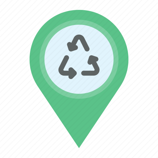 Environment, location, pin, recycle icon - Download on Iconfinder
