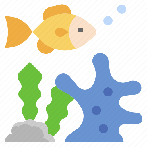Sea, life, coral, fish, aquarium, aquatic, animal icon - Download on Iconfinder