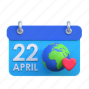earth, calendar, date, illustration, earth day, world, event 