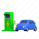 electric, vehicle, car, charging, earth, illustration, earth day, energy, battery 