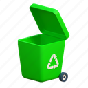 recycle, bin, earth, illustration, earth day, ecology, environment, nature, trash 