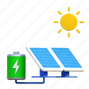 solar, panel, energy, earth, illustration, earth day, battery, electricity 