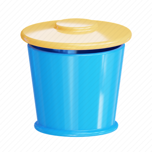 Trash, bin 3D illustration - Download on Iconfinder