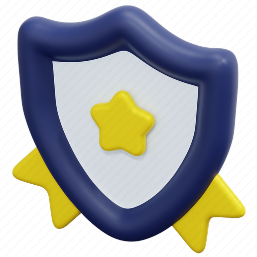Badge, esports, star, shield, gaming, game, label 3D illustration - Download on Iconfinder