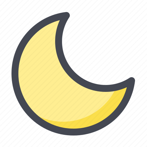 Crescent, dark, mode, moon, night icon - Download on Iconfinder