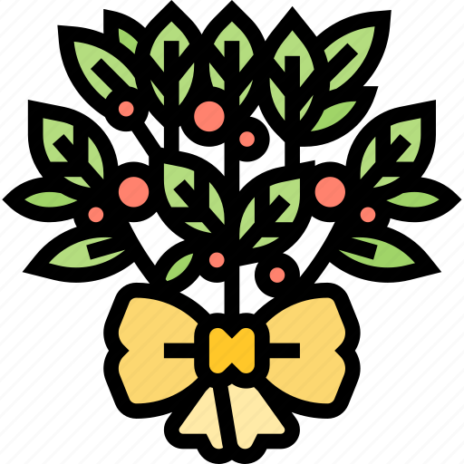 Mistletoe, branch, bouquet, christmas, traditional icon - Download on Iconfinder