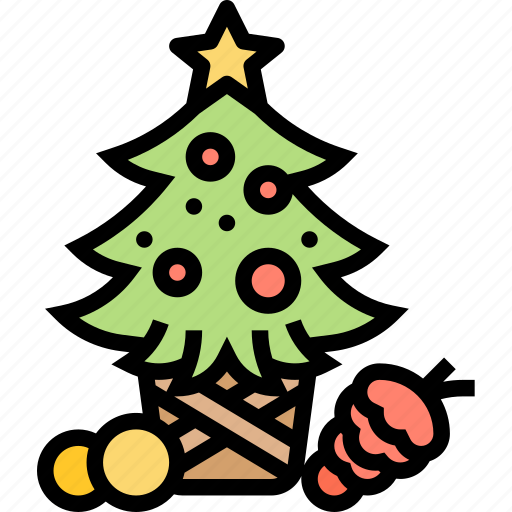 Christmas, tree, miniature, ornament, decoration icon - Download on Iconfinder