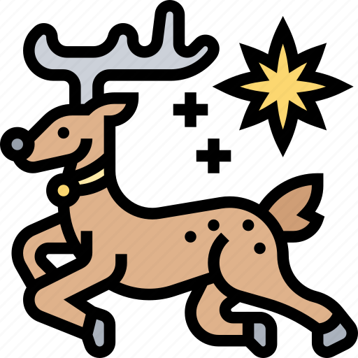 Reindeer, santa, sleigh, christmas, celebration icon - Download on Iconfinder