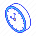 clock, date, isometric, time