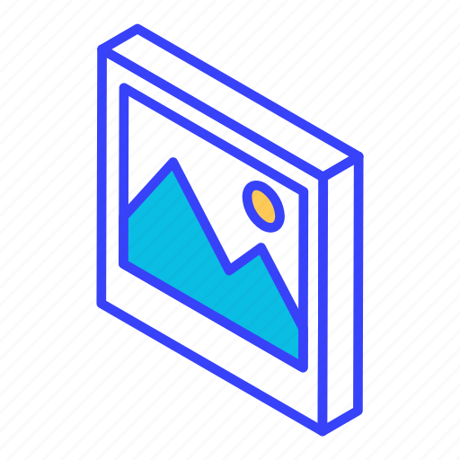 Image, isometric, photo, photograph, picture icon - Download on Iconfinder