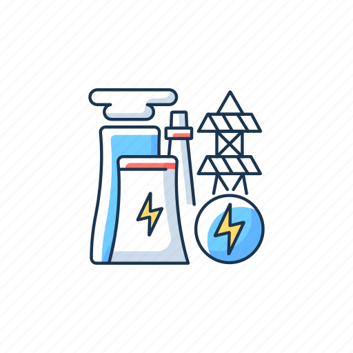 Electricity industry, electric, generation, voltage icon - Download on Iconfinder